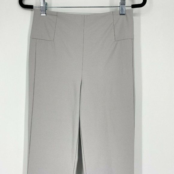 Athleta Wander Slim Straight Zip Back Stretch Crop Pants Galactic Grey Size 2 - Picture 2 of 11